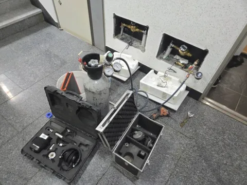 양평누수탐지 제발 배관 휘어서 시공 하지마세요!!